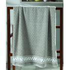 Toalha de Rosto Dohler Jacquard Premium Cinza 50cm x 80cm FJ-6987