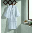 Roupão Feminino Dohler Aveludado Fiori Liso GG Branco