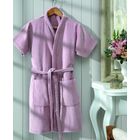 Roupão Feminino Dohler Aveludado Fiori Liso G Rosa Claro
