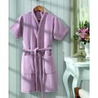 Roupão Feminino Dohler Aveludado Fiori Liso GG Rosa Claro