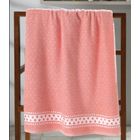 Toalha de Banho Dohler Jacquard Premium Salmão 70cm x 140cm FJ-6987