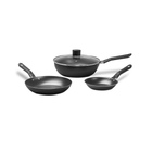 Jogo de Frigideiras Brinox 3 Peças Fun Preto