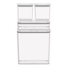 Conjunto de 4 Potes Hermeticos Brinox Modo Cristal Coza