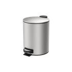 Lixeira Brinox Com Pedal e Balde Removível 5L Spin Aço Inoxidável Escovado