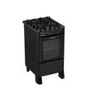 Fogão Esmaltec Perola Glass 4115 Mesa de Vidro 4 Bocas Preto 220v