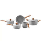 Conjunto de Panelas Brinox Ceramic Life Easy 5 peças Gris
